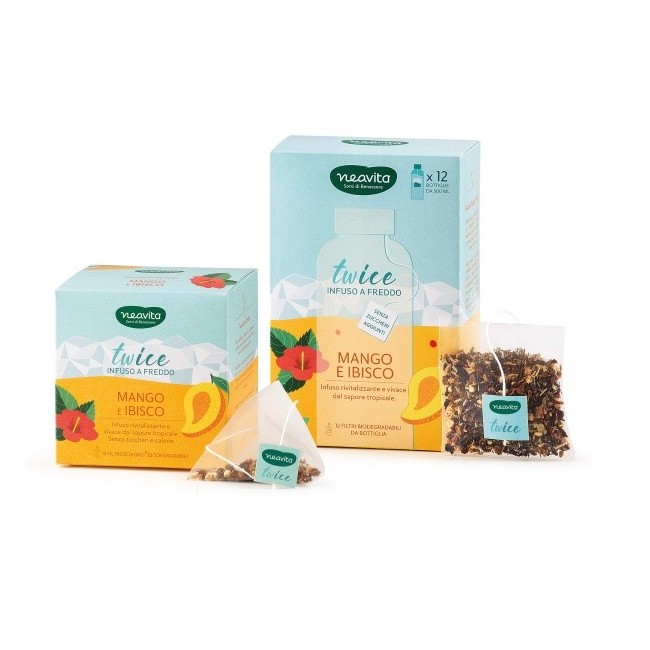 NEAVITA INFUSO TWICE MANGO/IBISCO MAXIFILTRO TO GO 12 PEZZI