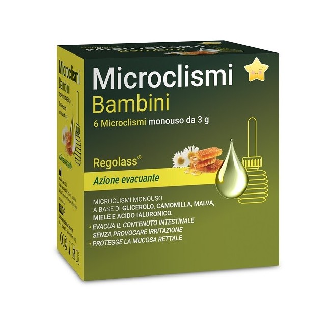 MICROCLISMI BAMBINI LABORATORIO DELLA FARMACIA 3 G 6 PEZZI