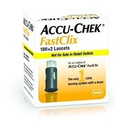 Accu-Chek FastClix 100+2 lancette pungidito per test della glicemia