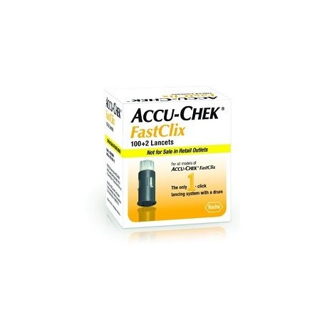 Accu-Chek FastClix 100+2 lancette pungidito per test della glicemia Accu-Chek FastClix 100+2 lancette pungidito per test della glicemia
