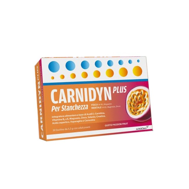 Carnidyn Plus 20 Bustine Gusto Passion Fruit Carnidyn Plus 20 Bustine Gusto Passion Fruit