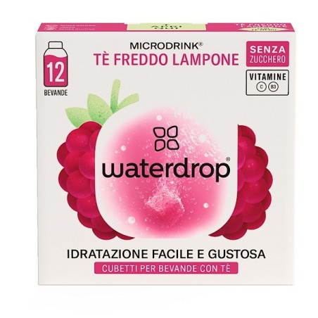 WATERDROP ICE TEA LAMPONE 12 CUBETTI WATERDROP ICE TEA LAMPONE 12 CUBETTI