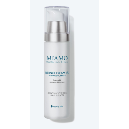 Miamo Longevity Plus Retinol Cream 1% - Crema notte antirughe al Retinolo 50 ml Miamo Longevity Plus Retinol Cream 1% - Crema notte antirughe al Retinolo 50 ml
