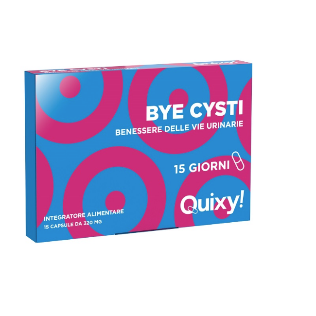 Quixy Bye Cysti 15 capsule - Integratore per il benessere delle vie urinarie