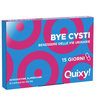 Quixy Bye Cysti 15 capsule - Integratore per il benessere delle vie urinarie