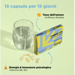 Quixy Cheer Up 15 capsule - Integratore per il tono dell'umore in inverno Quixy Cheer Up 15 capsule - Integratore per il tono dell'umore in inverno