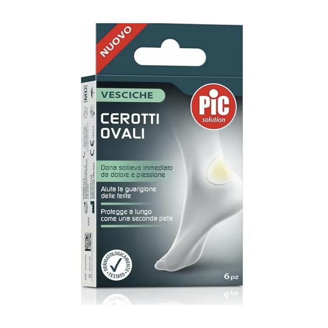 Pic Cerotto Vesciche Ovali 44x69 mm - 6 Pezzi