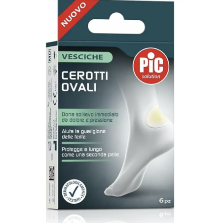 Pic Cerotto Vesciche Ovali 44x69 mm - 6 Pezzi