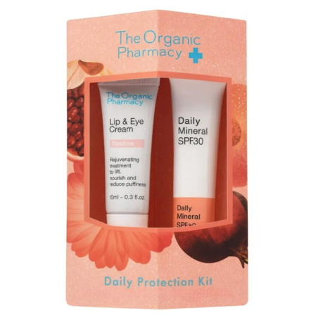 The Organic Pharmacy Daily Protection Kit - Cofanetto Contorno occhi e crema protezione solare