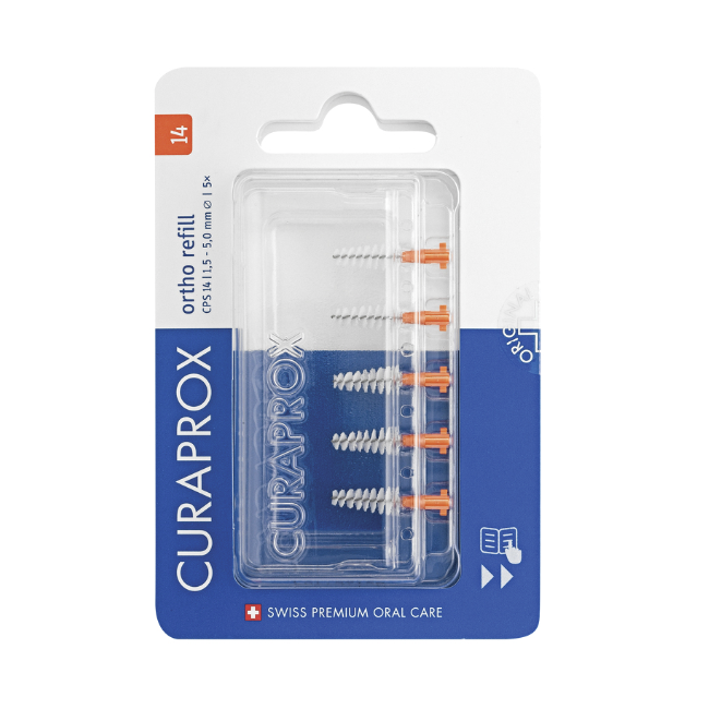 Curaprox CPS 14 Ortho Refill 5 Scovolini Orange Curaprox CPS 14 Ortho Refill 5 Scovolini Orange