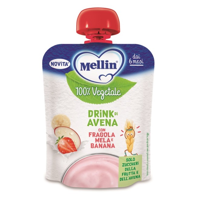 Danone Mellin Pouch Avena Mela Fragola Banana 90 G
