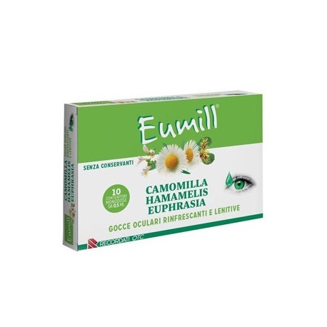 Eumill Gocce Oculari Rinfrescanti e Lenitive con Camomilla 10 Flaconcini