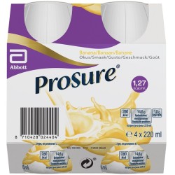ProSure Banana Alimento medico iperproteico 4x220 ml