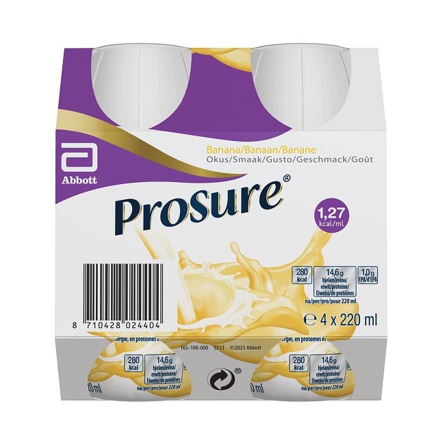 Abbott Prosure Banana 4 Bottiglie Da 220 Ml Abbott Prosure Banana 4 Bottiglie Da 220 Ml