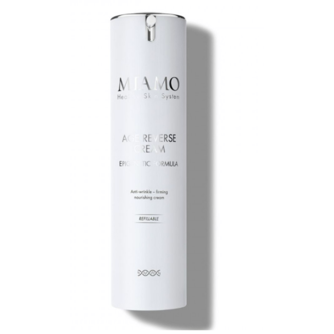 Miamo Age Reverse Cream - Crema rassodante antirughe intensiva ad azione epigenetica nuovo pack ricaricabile 40 ml
