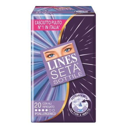 20 assorbenti Lines Seta Sottile. 20 assorbenti Lines Seta Sottile.