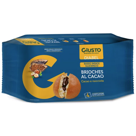 Giusto Diabel Briosche al cacao a basso indice glicemico SPECIAL PRICE Giusto Diabel Briosche al cacao a basso indice glicemico SPECIAL PRICE