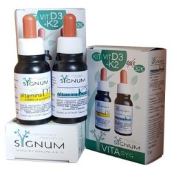 Sygnum Vitasyg Kit Vitamina D3 20 ml + Vitamina K2 integratore per le ossa 20 ml