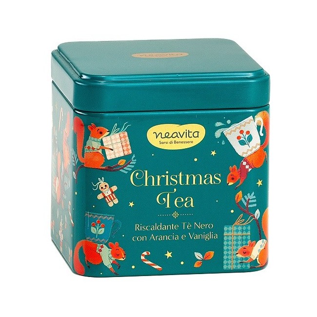 Neavita Christmas Tea - Tè di Natale in barattolino di latta 5 filtroscrigno