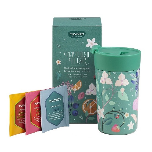 Neavita Cofanetto Mug Thermos + 6 filtri tisane biologiche