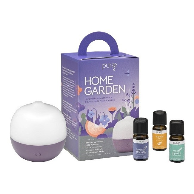 Purae Kit Home Garden Diffusore Piper Verbena + 3 olii essenziali Purae Kit Home Garden Diffusore Piper Verbena + 3 olii essenziali