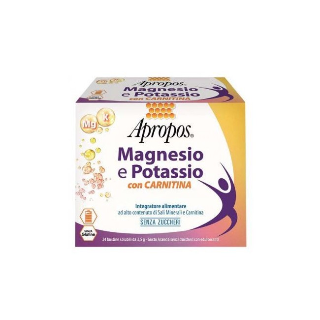 Apropos Magnesio Potassio 24 Bustine Gusto Arancia