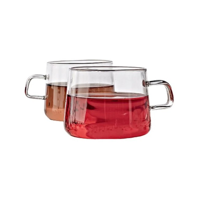 Neavita Essential Tea Set 2 Tazze in Vetro da 300 ml