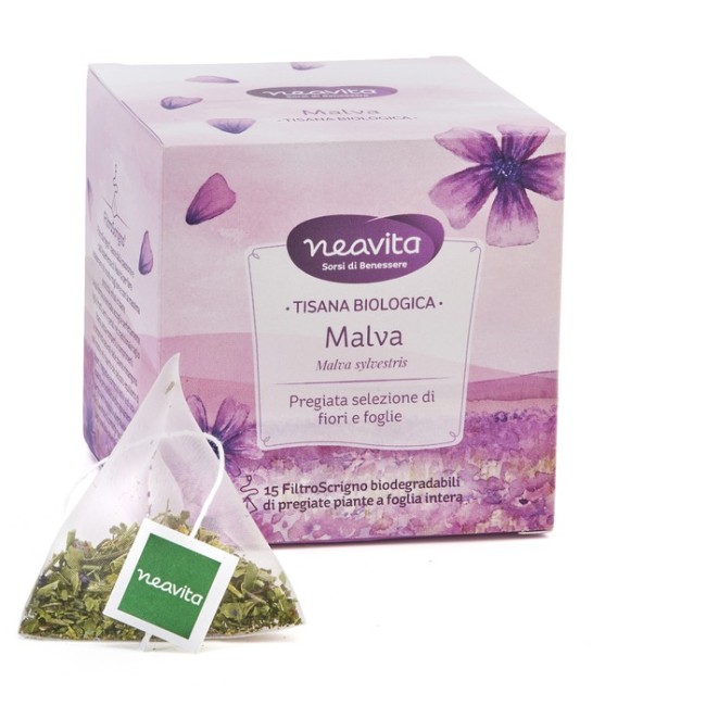 Neavita Malva e Fiori tisana biologica 15 filtroscrigno Neavita Malva e Fiori tisana biologica 15 filtroscrigno