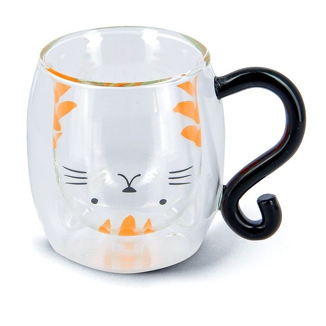 Neavita Mug Kitty Tea&Friends in Vetro da 250 ml Neavita Mug Kitty Tea&Friends in Vetro da 250 ml