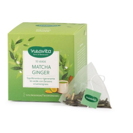 Neavita Matcha Ginger Tè verde 15 filtroscrigno Neavita Matcha Ginger Tè verde 15 filtroscrigno