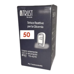 VTrust Strisce Misurazione Glicemia TD-4279 GLUC 50 pezzi