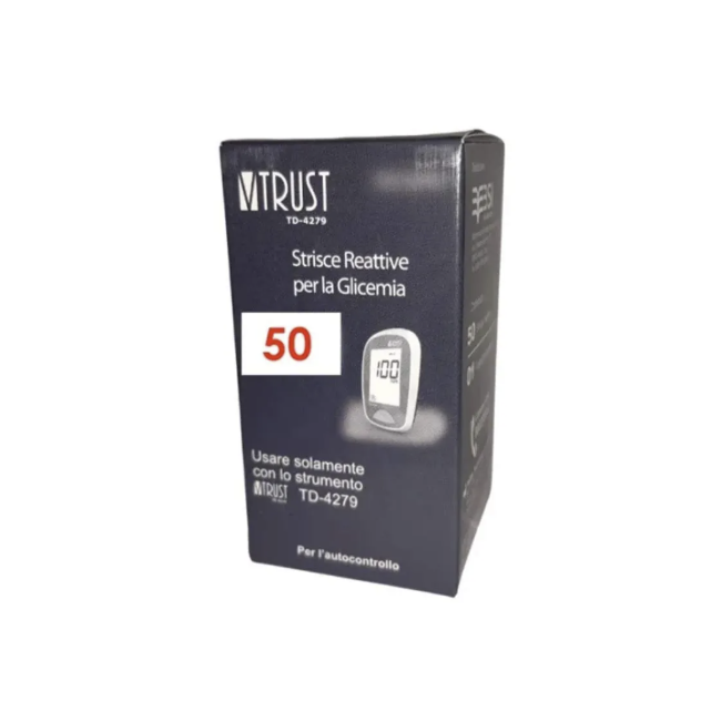 VTrust Strisce Misurazione Glicemia TD-4279 GLUC 50 pezzi
