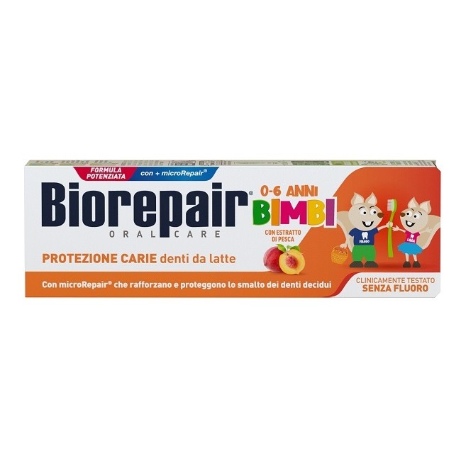 Coswell Biorepair Oral Care Kids 0-6 Anni Denti Da Latte Dentifricio Con Estratto Di Pesca 50 Ml