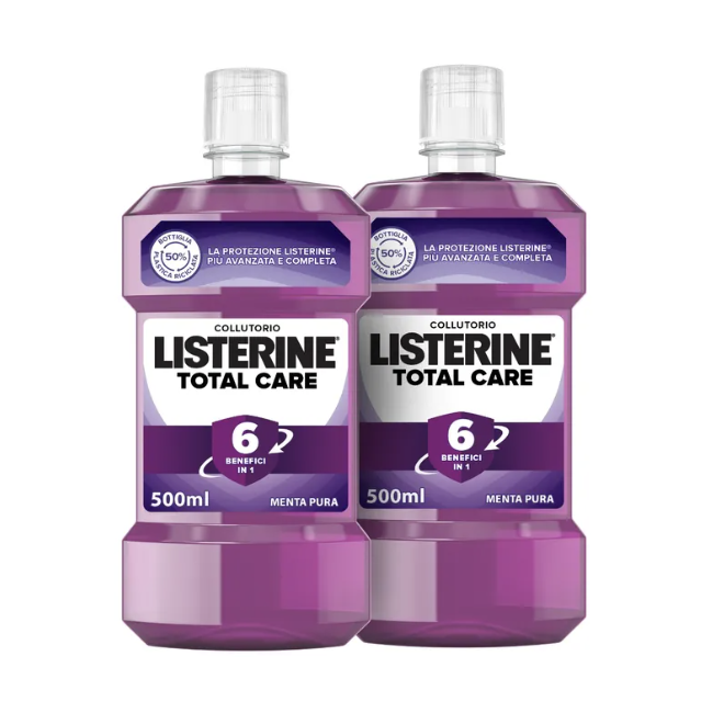 Listerine Total Care Bipacco 500 ml Listerine Total Care Bipacco 500 ml