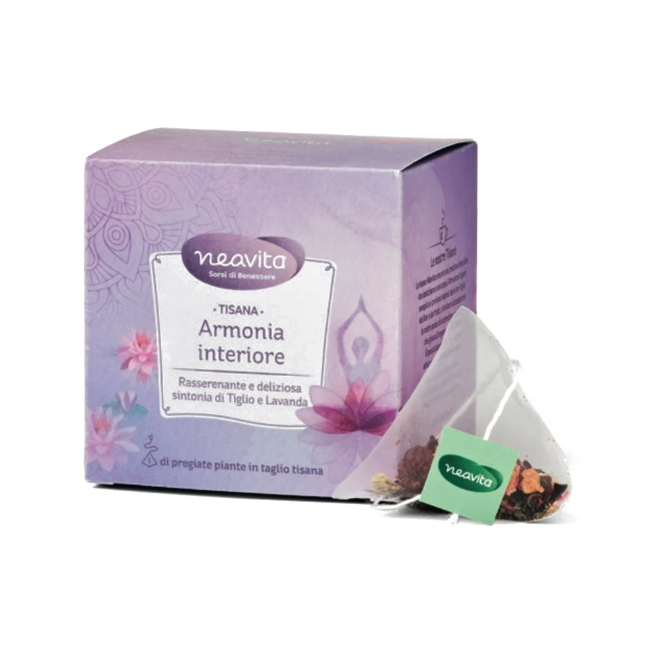 Neavita Armonia Interiore - Tisana rasserenante tiglio e lavanda 15 filtroscrigno Neavita Armonia Interiore - Tisana rasserenante tiglio e lavanda 15 filtroscrigno