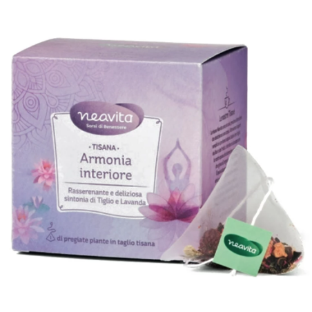 Neavita Armonia Interiore - Tisana rasserenante tiglio e lavanda 15 filtroscrigno Neavita Armonia Interiore - Tisana rasserenante tiglio e lavanda 15 filtroscrigno