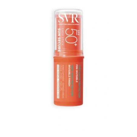 SVR Sun Secure Easy Stick SPF50+ – stick solare invisibile per zone sensibili.