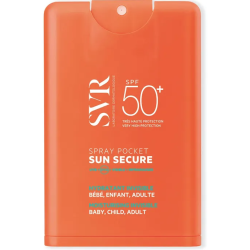 VR Sun Secure Spray Pocket SPF50+ 20 ml – protezione solare tascabile invisibile.