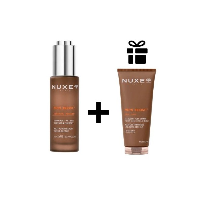 Nuxe Men Duo Energizzante - Siero viso anti età da uomo 30 ml + gel doccia 100 ml OMAGGIO Nuxe Men Duo Energizzante - Siero viso anti età da uomo 30 ml + gel doccia 100 ml OMAGGIO