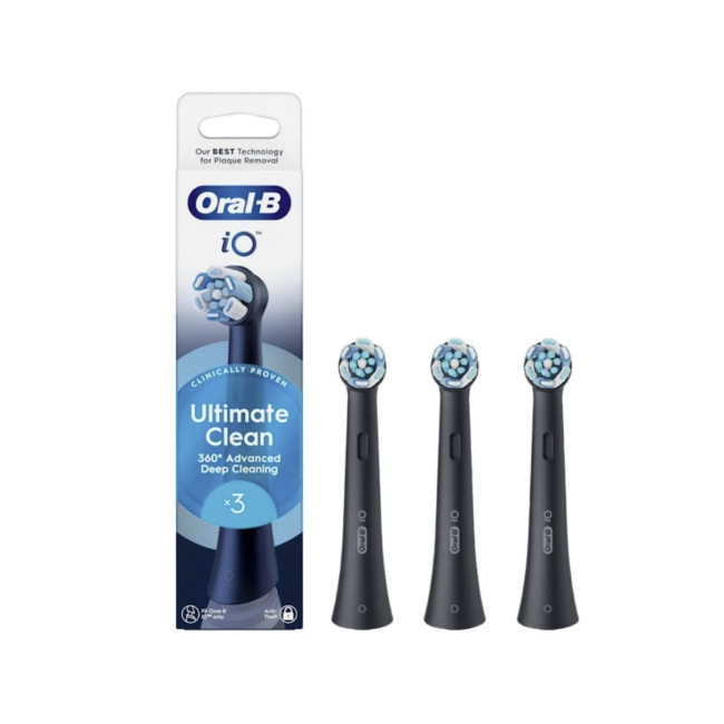 Oral-B Power Refill iO Ultra Clean Black 3 pezzi