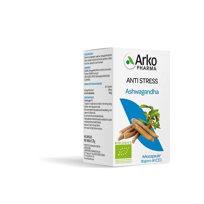 Arkopharma Arko Capsule Ashwagandha Bio 60 Capsule