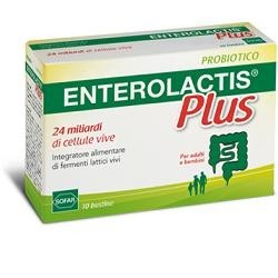 Enterolactis Plus integratore di fermenti lattici vivi in polvere 10 bustine