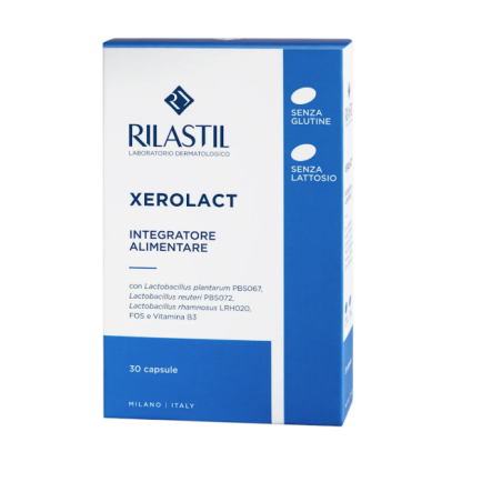 Rilastil Xerolact 30 capsule - Integratore per il benessere della pelle atopica