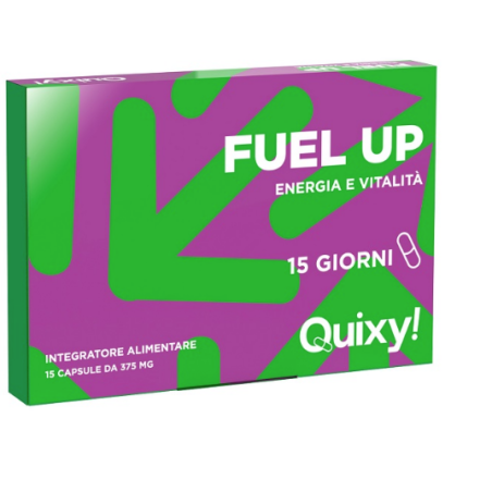 Quixy Fuel Up 15 capsule - Integratore energizzante contro stanchezza fisica e mentale Quixy Fuel Up 15 capsule - Integratore energizzante contro stanchezza fisica e mentale