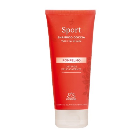 Flacone da 200 ml di detergente corpo e capelli Essenzia Sport Pompelmo. Flacone da 200 ml di detergente corpo e capelli Essenzia Sport Pompelmo.