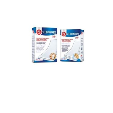 PIC Stericompress garza sterile per medicazioni 36x40 cm 12 pezzi PIC Stericompress garza sterile per medicazioni 36x40 cm 12 pezzi