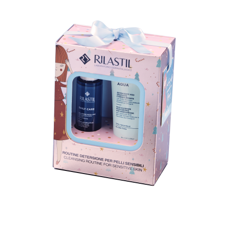 Rilastil Cofanetto Detersione pelli sensibili - Aqua detergente 200 ml + acqua micellare OMAGGIO