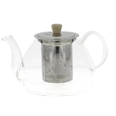 Neavita Teiera Marigold in Vetro con Filtro in acciaio da 1000 ml
