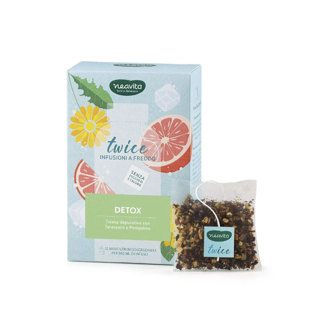 Neavita Tisana Twice Detox con Maxi Filtro 12 pezzi