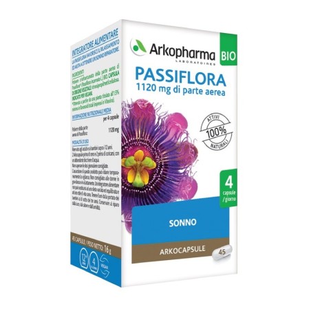 Passiflora Bio 45 Capsule Integratore per il benessere del sonno